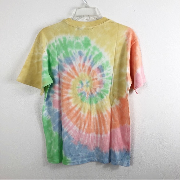 Daydreamer Led Zeppelin Icarus Tie Dye Tee in Faded Neon - Picture 8 of 10